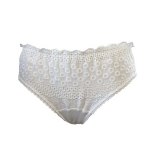 Culotte en dentelle anglaise blanche « un mariage a la campagne »