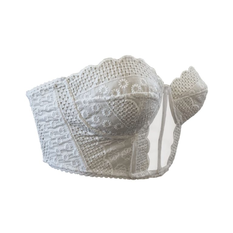 Bustier dentelle anglaise "un mariage a la campagne" – Image 2